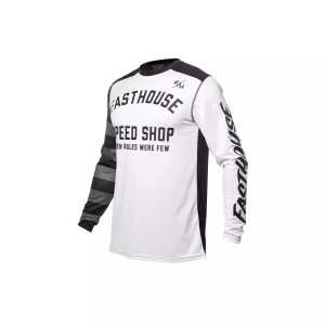 Maglia bambino Fasthouse Carbon 24.1 Eternal Bianco/Nero