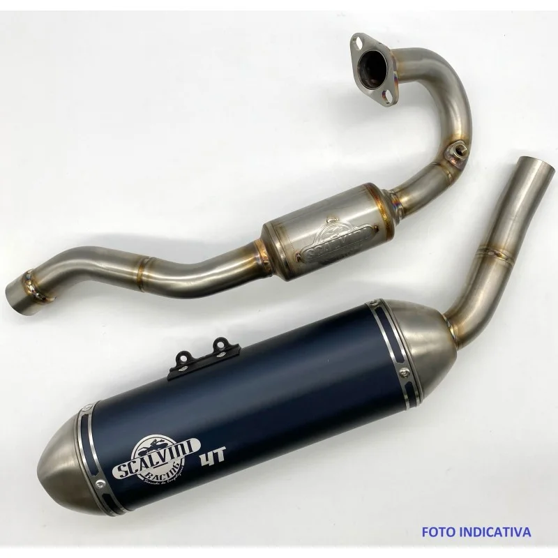 Scalvini Auspuffanlage schwarz Schalldämpfer | Fantic XEF XMF 125 2023-2024