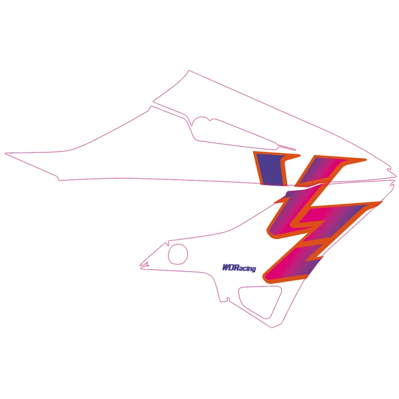 Yamaha YZ 125/250 2022-xx original replica 24 Anniversary radiator shrouds graphics