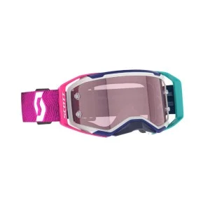 Masque Scott Prospect 2.0 Amp bleu furtif/rose radieux | Lentille de travail rose