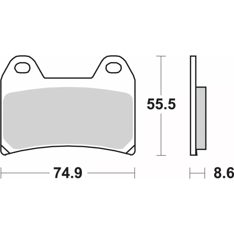 Front Brake Pads SBS Racing Dual Carbon | Brembo P4