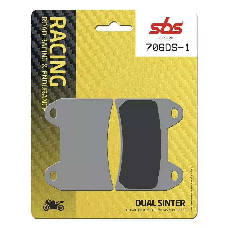 Front Brake Pads Racing Dual Sintered DS Racing | Brembo P4