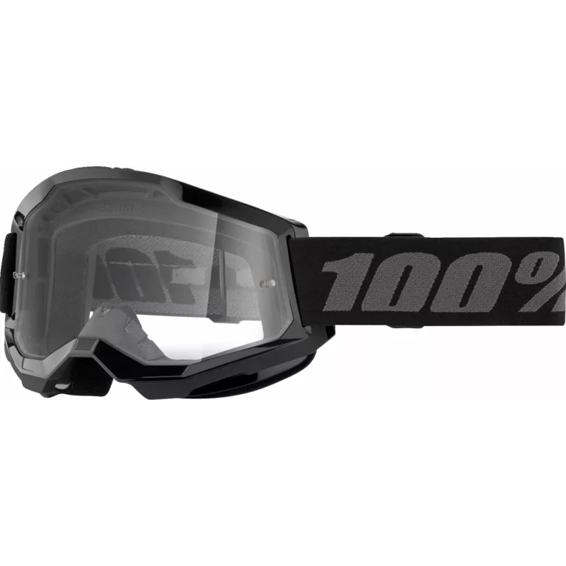 Goggle 100% Strata 2 Youth Black Clear Lens