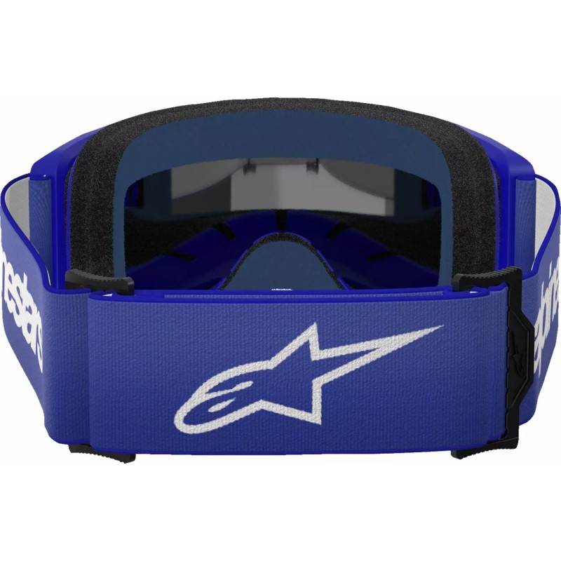 Masque Alpinestars Vision 3 Wordmark Bleu|Lentille miroir argentée