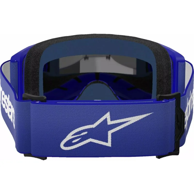 Alpinestars Vision 3 Wordmark MX-Brille Blau|Silberne Spiegellinse