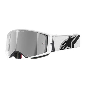 Mx Crossbrille Alpinestars Supertech Corp Absolute Weiß Spiegellinse