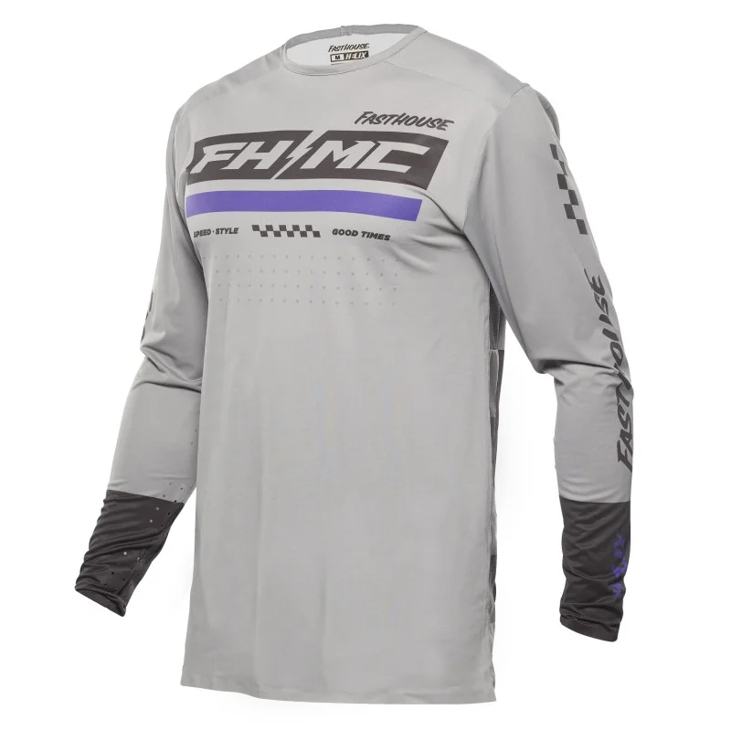 Maglia Fasthouse Helix Podium 24.2 grigia/nera/viola