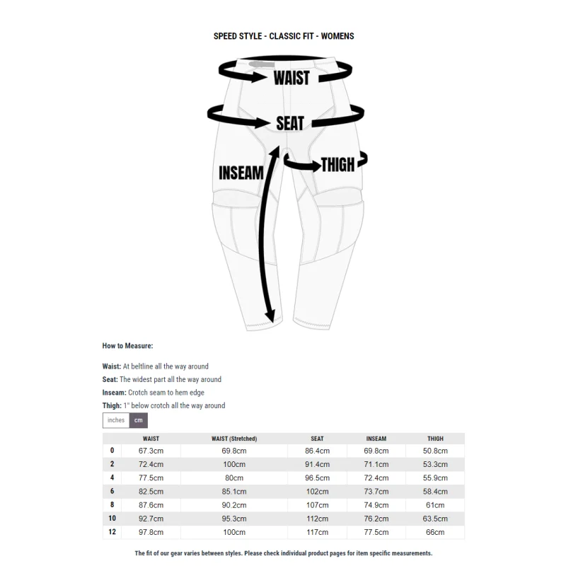 Hose Damen Fasthouse Grindhouse Anthem weiß/blaugrün