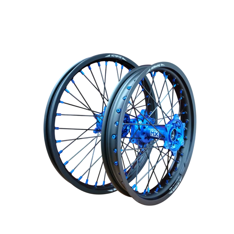 Ruote cross VictoryMX Series V3 | Yamaha YZF 2.15X19+1.60x21 741BLU+641BLU-22-22