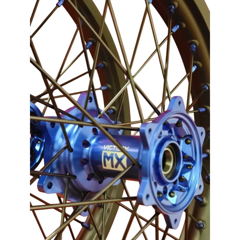 Ruote cross VictoryMX Series V3 | Yamaha YZF 2.15X19+1.60x21 741BLU+641BLU-22-22