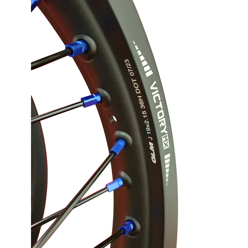 Ruote cross VictoryMX Series V3 | Yamaha YZF 2.15X19+1.60x21 741BLU+641BLU-22-22