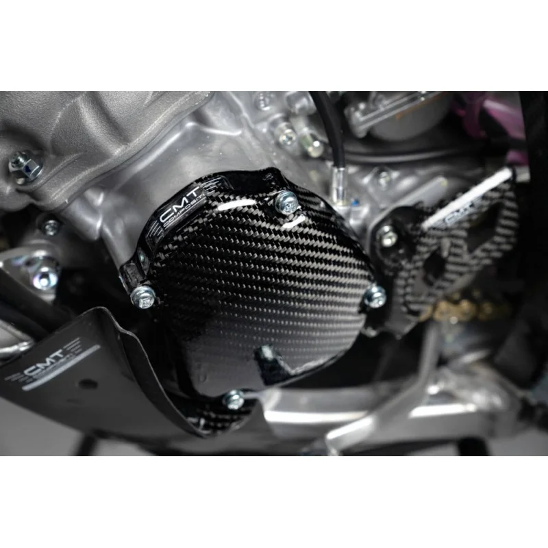 Couvercle d'allumage carbone CMT | Yamaha YZ 125 06+ Fantic XX XE 125 21+