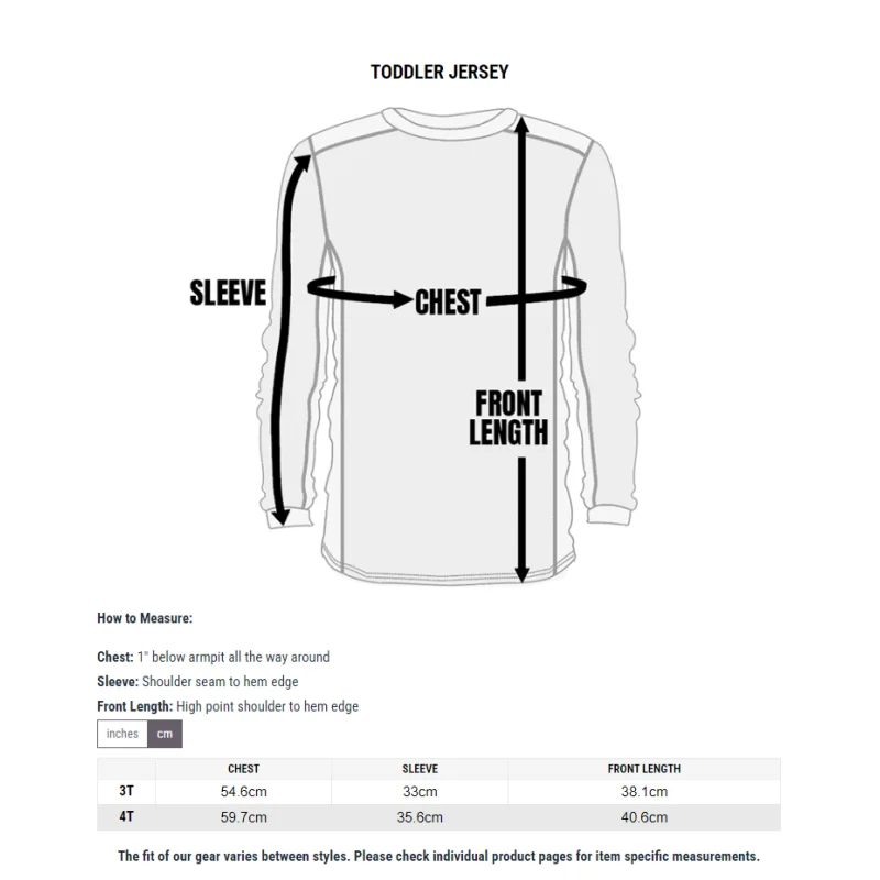 Jugendtrikot Fasthouse Toddler Akin neri/rossi 25.1