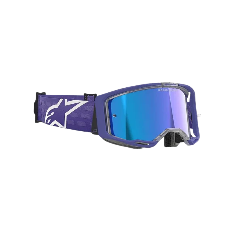 Alpinestars Vision 8 Corp MX-Brille Lila Verspiegelten Gläsern