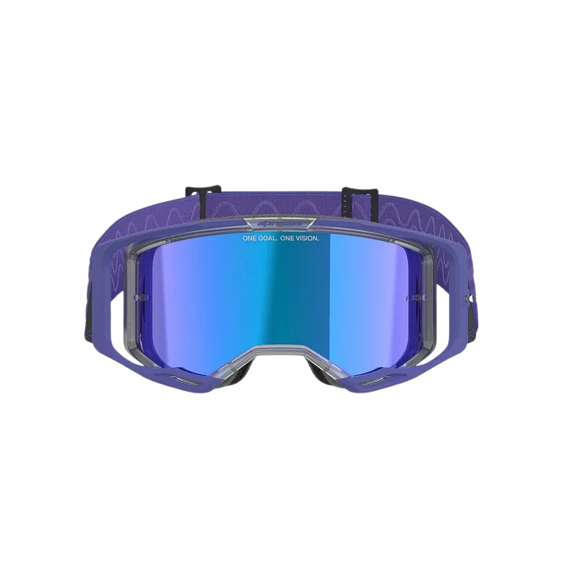 Alpinestars Vision 8 Corp MX-Brille Lila Verspiegelten Gläsern