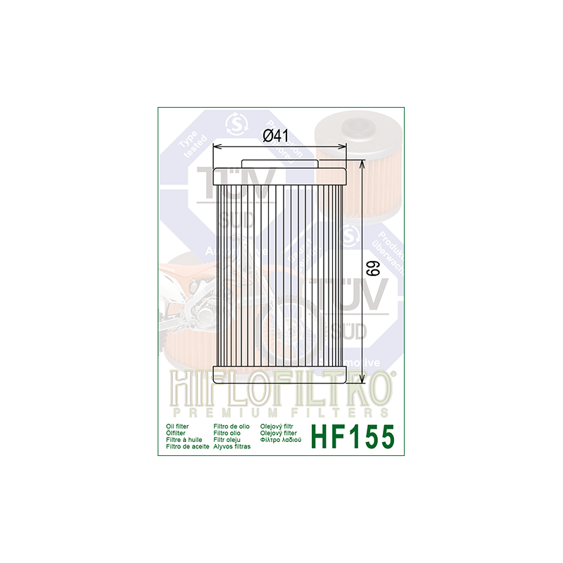 Filtro Olio motore HIFLO HF155