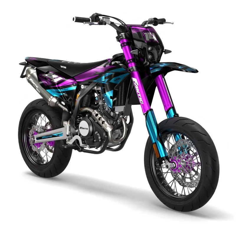 Kit grafiche Fantic “Split Chrome Fucsia”