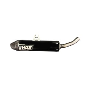 Silencer HGS black with carbon end cap | Yamaha YZ 125 Fantic XX XE 125