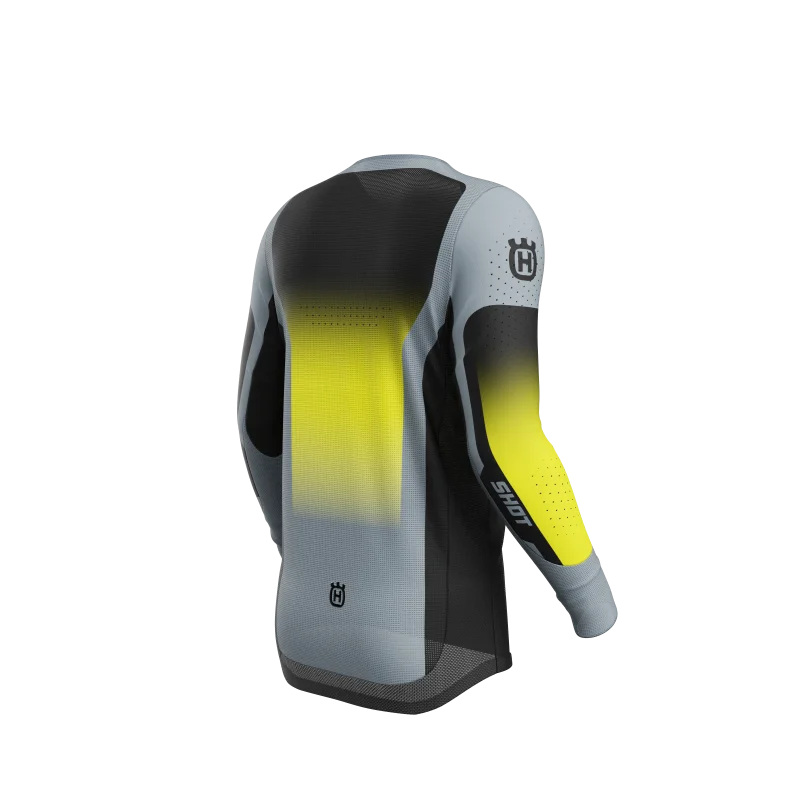 Maglia Shot Aerolite Husqvarna Nera Grigia 2025