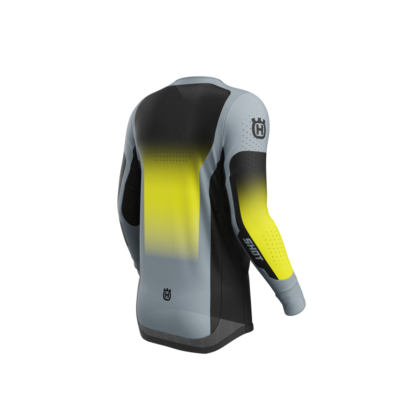 Maglia Shot Aerolite Husqvarna Nera Grigia 2025