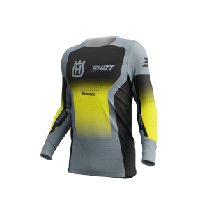 Maglia Shot Aerolite Husqvarna Nera Grigia 2025