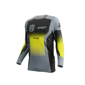 Maglia Shot Aerolite Husqvarna Nera Grigia 2025