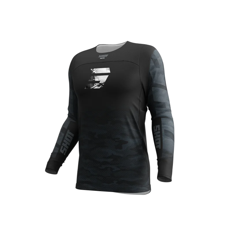 Maillot Shot Contact Tactic Noir Gris