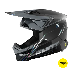 Helm Shot Race Spirit Black Holo