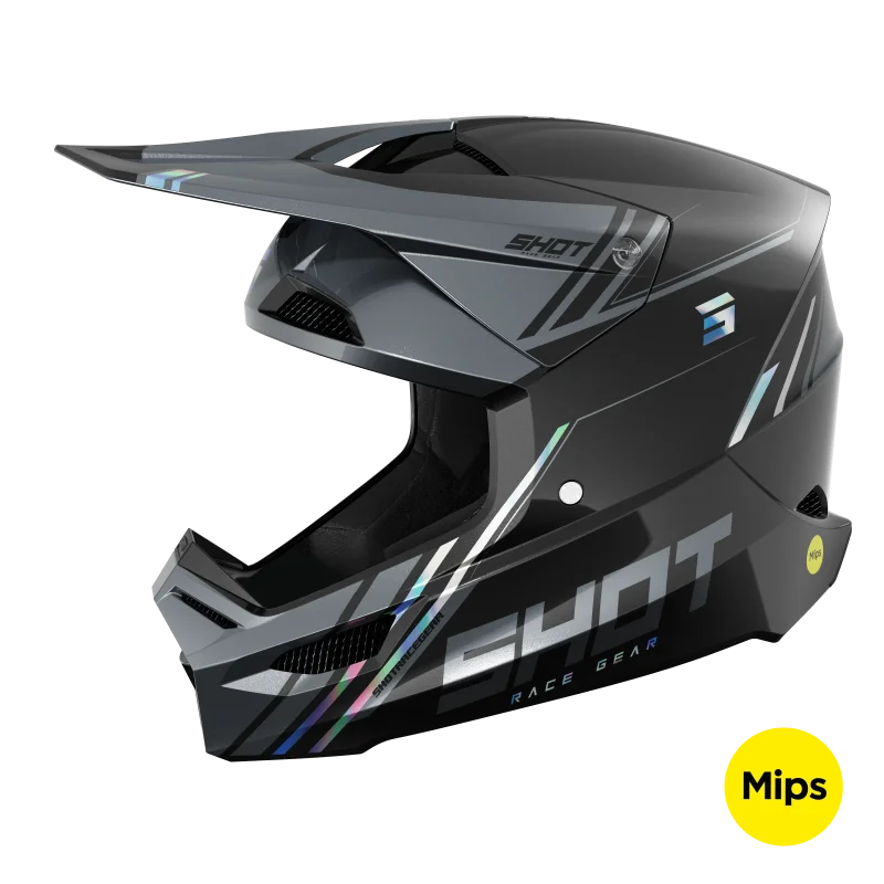 Helm Shot Race Spirit Black Holo