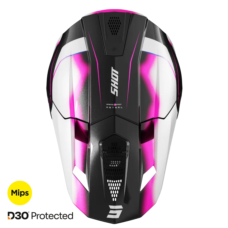 Casco Shot Lite Astral Blu Rosa Perlato