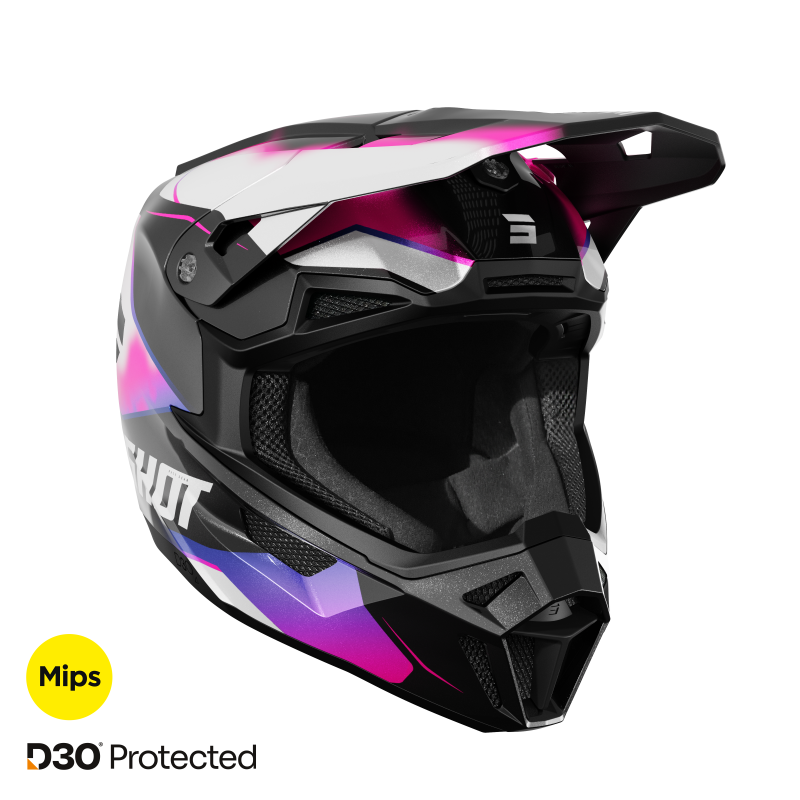 Helm Shot Lite Astral Blau Rosa Perlmutt