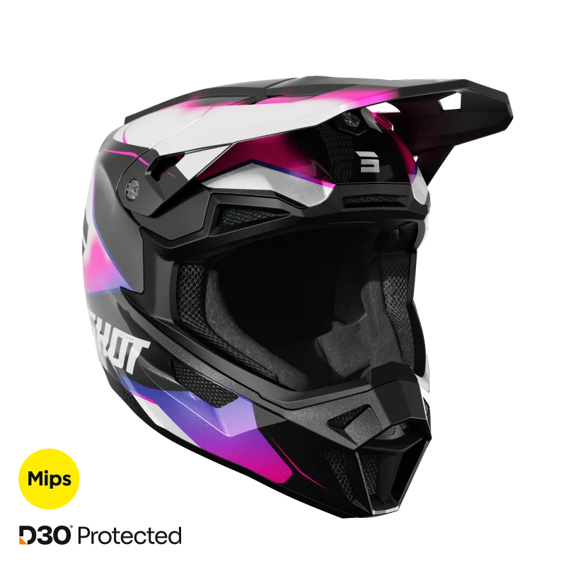 Helm Shot Lite Astral Blau Rosa Perlmutt