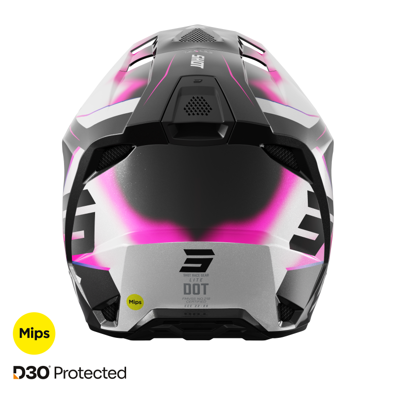 Helm Shot Lite Astral Blau Rosa Perlmutt