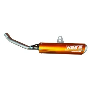 Silenziatore HGS Ktm SX 125 04-15 EXC 125 05-16 anodizzato arancione