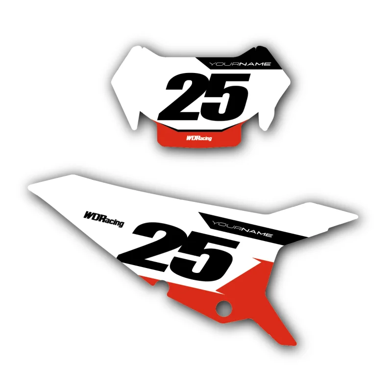 Number Plates Beta Race White