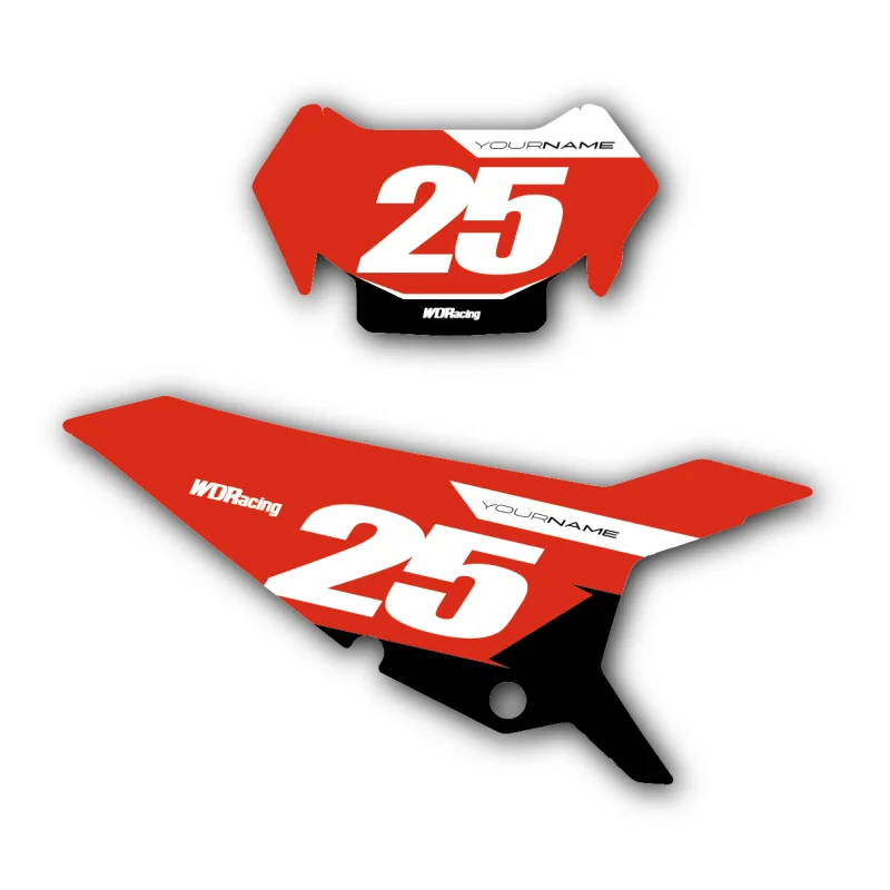 Number Plates Beta Race Red