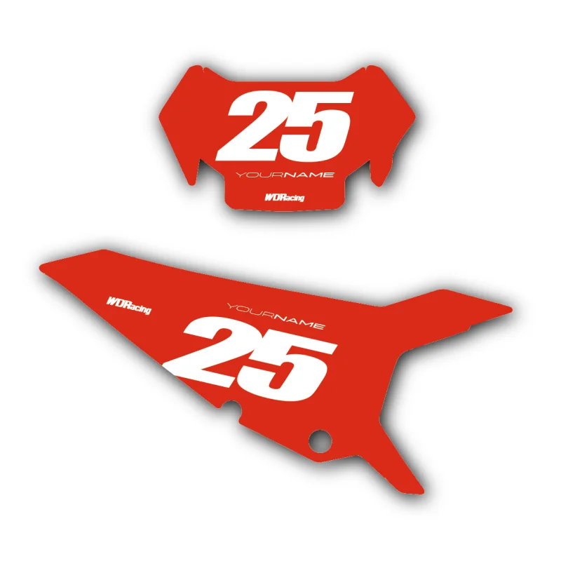 Number Plates Beta 1D Red