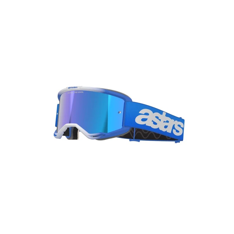 Maschera Alpinestars Vision 5 Blaze Blu a Specchio