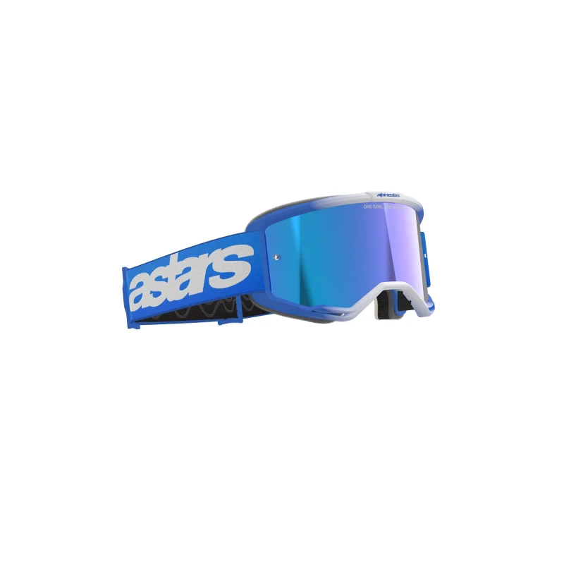 Maschera Alpinestars Vision 5 Blaze Blu a Specchio