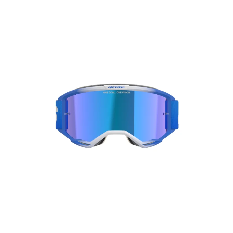Maschera Alpinestars Vision 5 Blaze Blu a Specchio