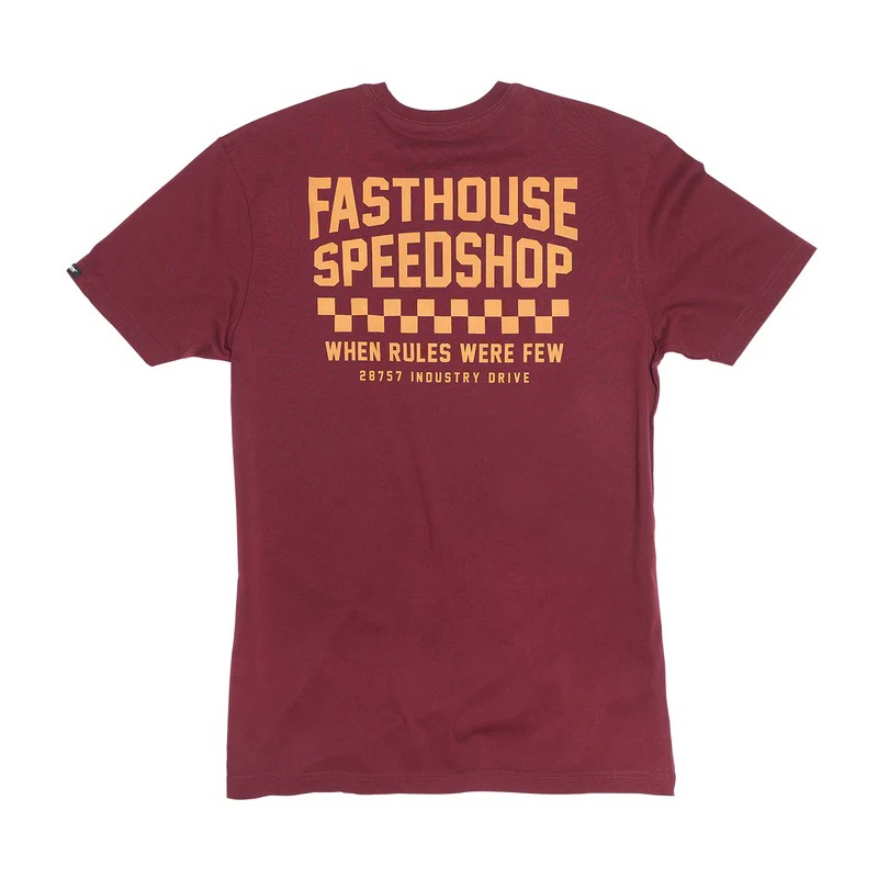 Fasthouse Chalet SS T-Shirt maroon