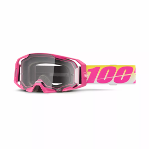 100% ARmatic Sellars Goggle Neon Pink Clear