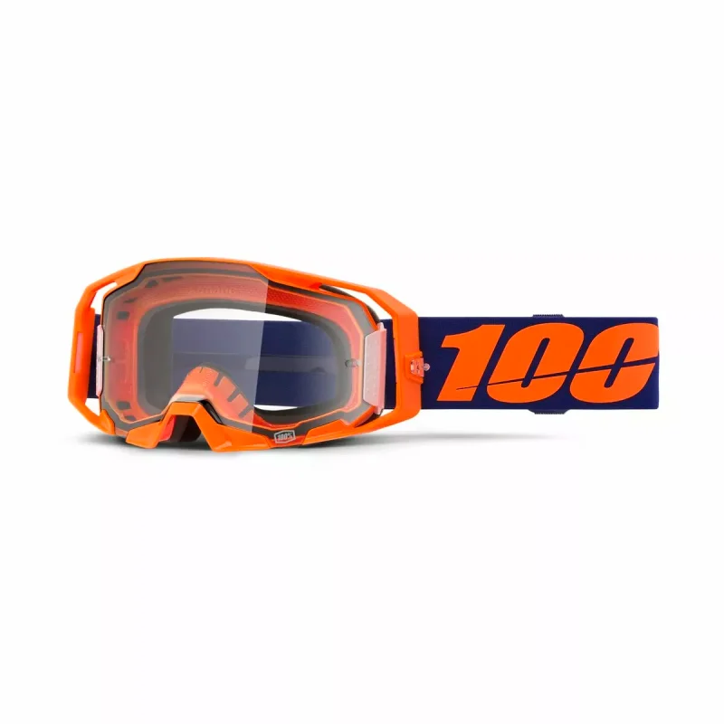 Crossbrille 100 % ARmatic Neon Orange Clear