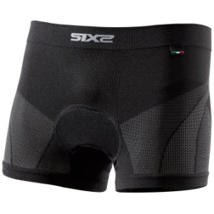 Boxer Intimo Sportivo 4 Stagioni con Agile Pad SIXS Nero Carbonio