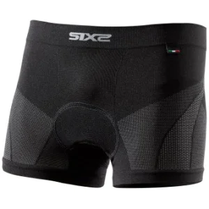 Boxer Intimo Sportivo 4 Stagioni con Agile Pad SIXS Nero Carbonio