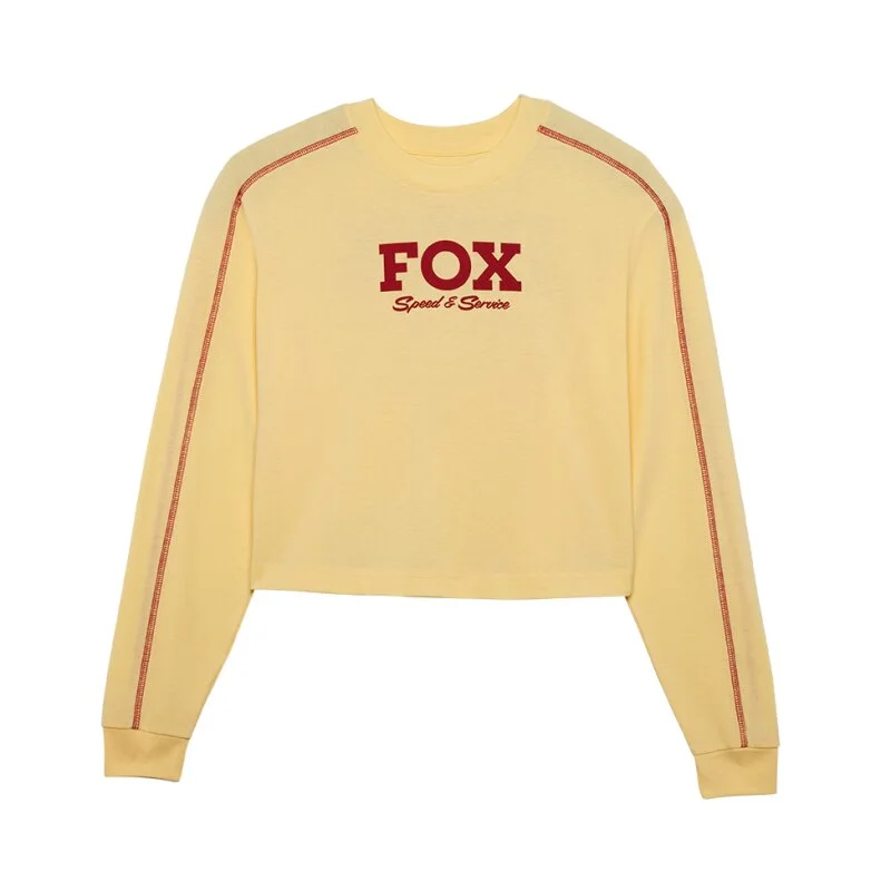 T-shirt Woman Fox Speed & Service LS Pale Yellow
