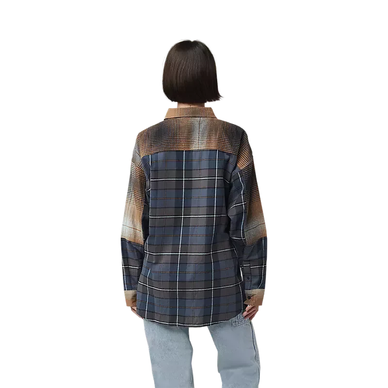 Camicia Fox in flanella Oversized - Donna