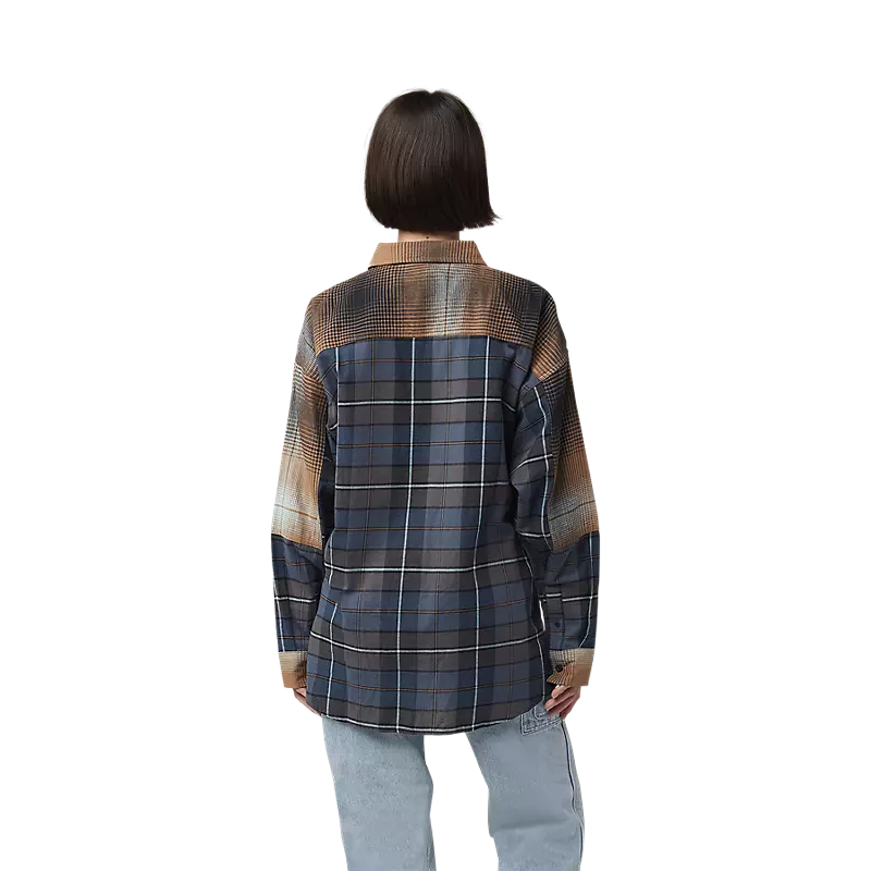 Chemise en flanelle Fox Oversized Femme