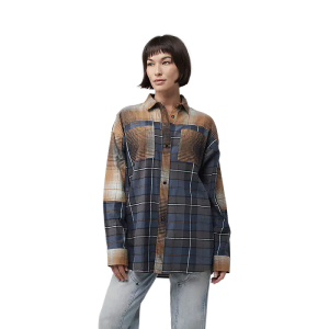FOX Oversized Flannel Shirt Women