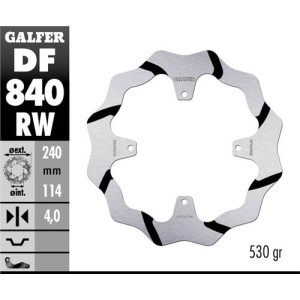 Disco freno posteriore Galfer grooved | TM MX-EN-SMR 240mm 4 fori